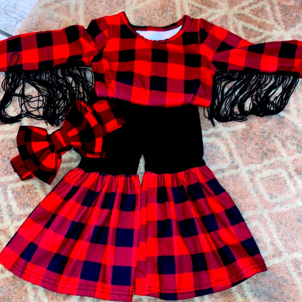 Buffalo check three piece
